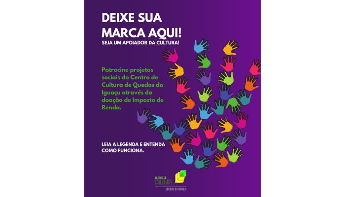 Quedas - Centro de Cultura busca por patrocínio através da doação de IR